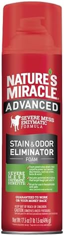 Nature’s Miracle Advanced Dog Stain & Odor Eliminator Foam, 17.5 oz (6 Pk) by NaturesMiracle