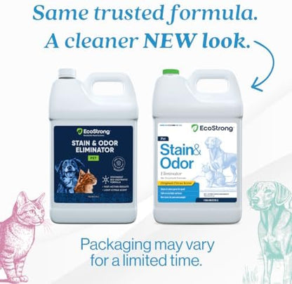 Eco Strong Pet Stain and Odor Remover - Cat Urine Enzyme Cleaner Destroyer, Urine Destroyer for Dogs, Pet Urine Enzyme Cleaner - 128 Oz - Image 2