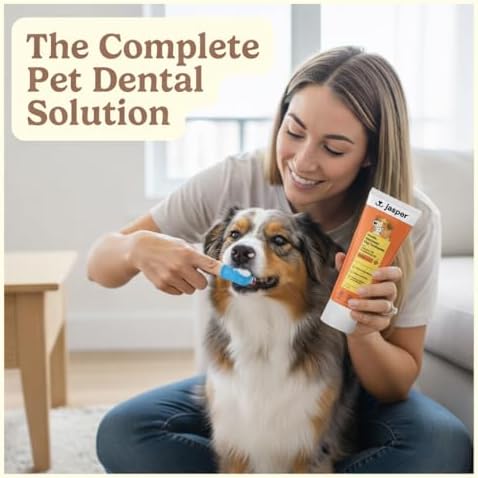 Jasper Dog Tooth Brushing Kit and Dog Toothpaste (Bacon) Kit 360 - Image 2