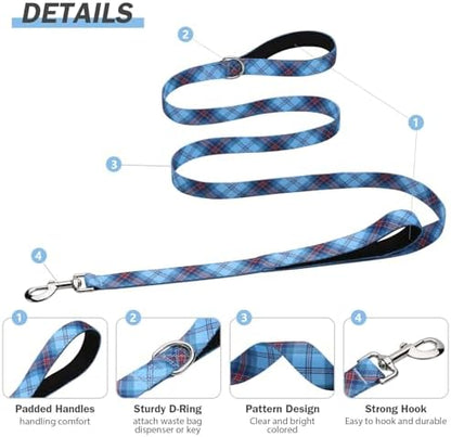 Hikiko 4FT Dog Leash Padded Double Handle with Designed Pattern - Image 4
