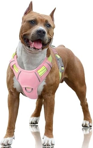 BARKBAY Dog Harness for Large Dogs No Pull Dog Vest ID Tag Pocket by BARKBAY