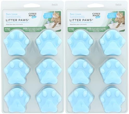 Citrus Magic Pet Odor Eliminator Litter Paws, Fresh Linen, 2 Pack by CitrusMagic
