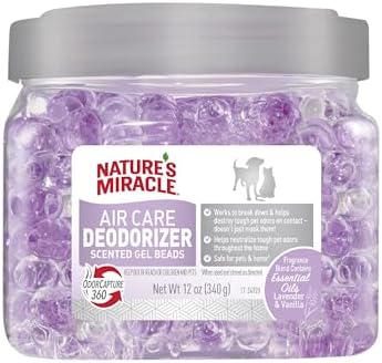 Nature's Miracle Air Care Deodorizer Gel Beads, Lavender Vanilla, 12 oz by NaturesMiracle
