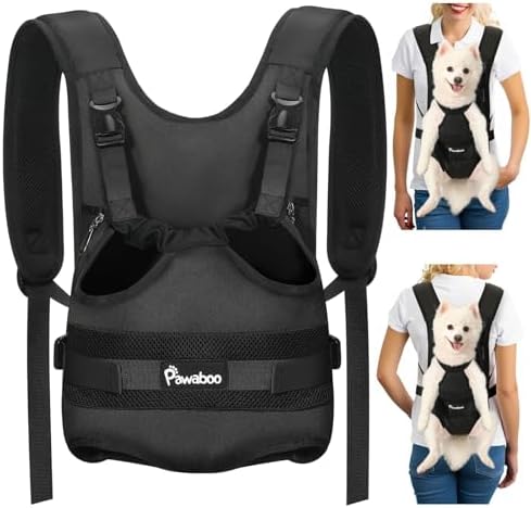 Pawaboo Pet Front Carrier Backpacks for Small Medium Dogs by Pawaboo