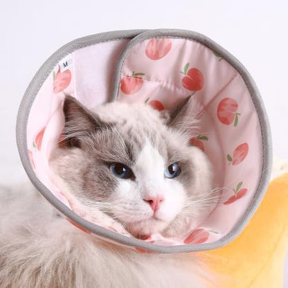 PawsPik Adjustable Soft Recovery Cone for Dogs & Cats, Small, Peach by PawsPik