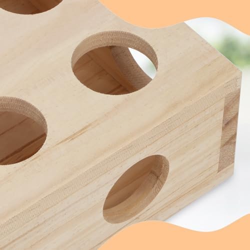 Hypeety Interactive Cat Toy Puzzle Box Wooden Treat Maze Scratcher Peek Play Toy Box Fun Interactive Cat Toy Fun Hide and Seek Agility Toys - Image 3