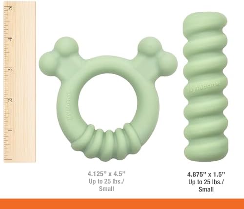 Nylabone Puppy Chew Sensory Material Grooved Stick Dog Chew Toy, Small - Image 5