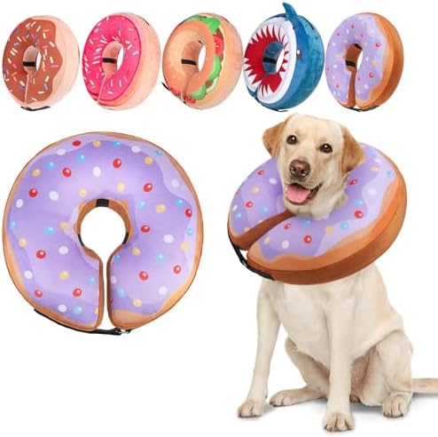 BEAUTYZOO Dog Cone Collar Alternative After Surgery,Pet Neck Donut E‑Collar by BEAUTYZOO
