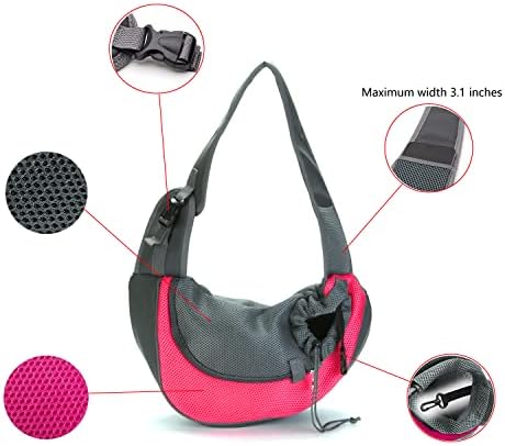 Kucehiup Pet Sling Carrier Travelling Hands-Free Puppy Backpack - Image 4
