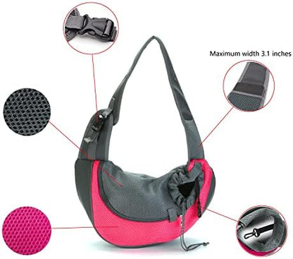 Kucehiup Pet Sling Carrier Travelling Hands-Free Puppy Backpack - Image 4