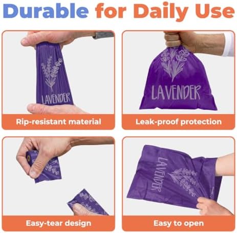 Best Pet Supplies Poop Bags for Dogs - Lavender, 150 Count - Image 4
