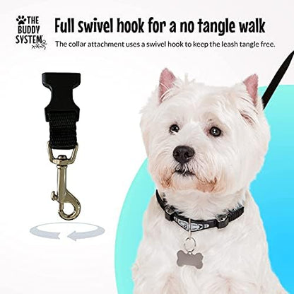 The Buddy System - Hands Free Dog Leash - Small Dog, Large Belt, Black - Image 6