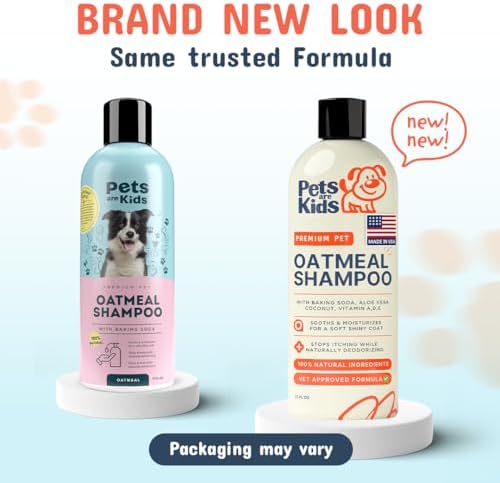 Pets are Kids Premium Oatmeal Shampoo for Itch Relief & Shiny Coat, 17 oz - Image 2