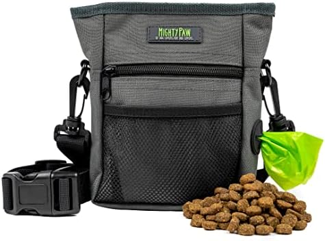 Mighty Paw Dog Treat Pouch, Magnetic No-Spill Clasp, Training Bag by MightyPaw
