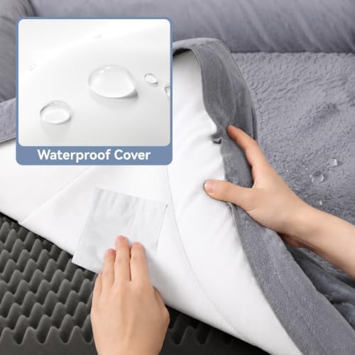 WESTERN HOME Orthopedic XL Dog Bed Extra Large Washable Dog Couch, 42in - Image 6