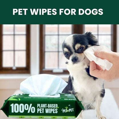 PET N PET Dog Wipes, 400 Count, Unscented Hypoallergenic Pet 8x8 Paws Care - Image 5