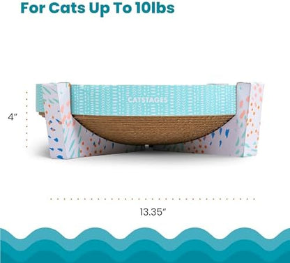 Catstages Scratch, Snuggle & Rest 2-in-1 Cat Scratcher & Lounger, 13.4" - Image 5