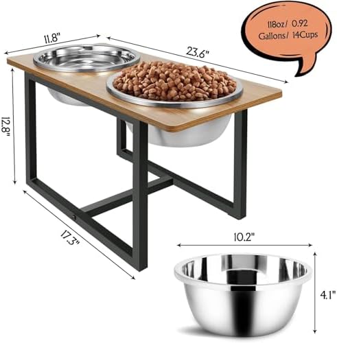 Spacnom Elevated Dog Bowls, Raised Dog Bowls Stand for Large Dogs - Image 2
