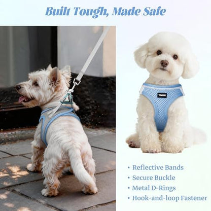 No Pull Dog Puppy Harness and Leash Set Reflective Mesh Vest XX-Small - Image 5