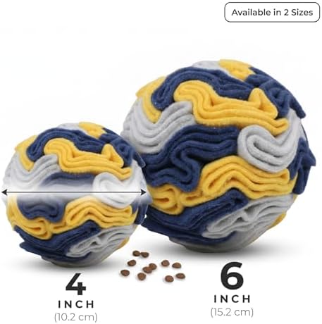Snuffle Ball for Dogs - Soft Polar Fleece Interactive Puzzle Toy for Mental Stimulation & Boredom - Safe, Plastic-Free Foraging Game & Slow Feeder to Keep Pets Busy Indoors - Image 6