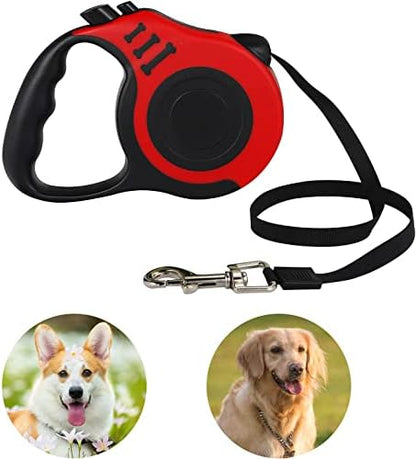 Retractable Heavy Duty Dog Leash, 16FT Walking Leashes, Red - Image 4