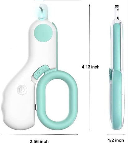 Small Animals Nail Clippers with LED Lights to Avoid Excessive Cutting and Sharp Blades - Professional Claw Trimmer for Tiny Dog Cat Kitten Bunny Rabbit Bird Guinea Pigs Ferret Hamsters (Blue) - Image 3
