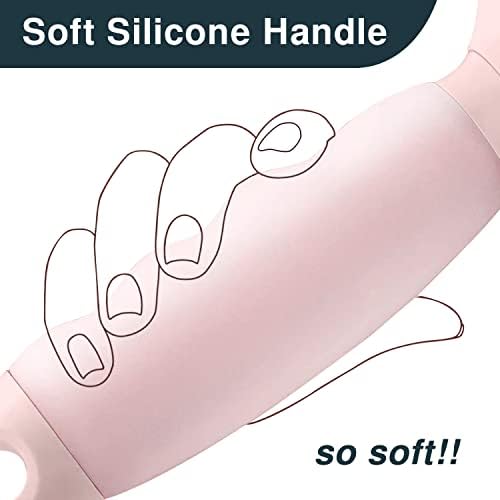 Cat Hair Brush, Soft Silicone Self Cleaning Brush for Short and Long Haired Cats, Pink Pet Grooming Comb, Cat Shedding Brushes - Image 4
