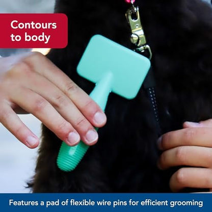 Coastal Pet Li'l Pals Dog Slicker Brush with Coated Tips - Dog Grooming Brush for Small Breeds & Puppies - One Size (3.25” x 7.25”) (Pack of 3) - Image 4