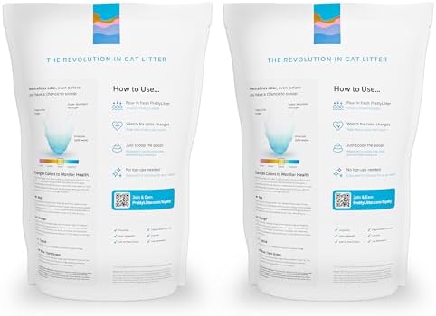 PrettyLitter Health Monitoring Cat Litter, Unscented, 2-Pack, 6 lb. Bags - Image 2
