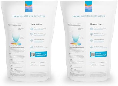 PrettyLitter Health Monitoring Cat Litter, Unscented, 2-Pack, 6 lb. Bags - Image 2