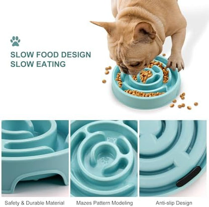 Slow Feeder Dog Bowls Puzzle Dog Bowl with Anti-Slip Slow Feeder & Non-Slip Design, Boredom and Anxiety Reducer Suitable for All Breed Dogs and Cat - Image 4