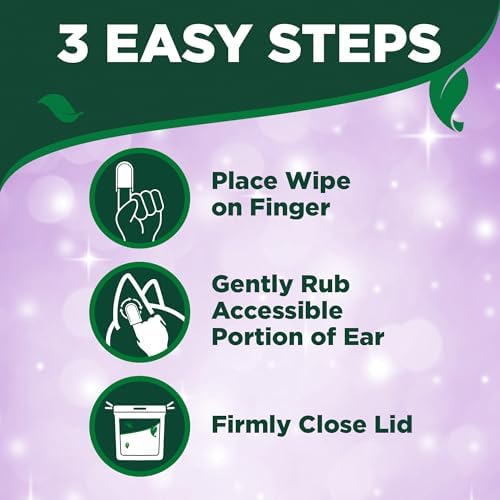 Vet's Best Ear Relief Finger Wipes, Ear Cleansing Finger Wipes for Dogs, Sooths & Deodorizes, 50 Disposable Dog-Wipes (Pack of 2) - Image 6