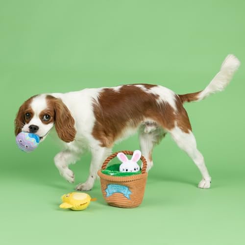 Fringe Studio Plush Dog Toy, Hide & Seek Burrow 4 Pieces Set, Egg Hunt Squad, Petshop Collection (289253) - Image 5