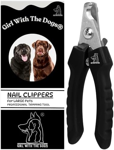 Girl With The Dogs Pet Nail Clippers for Dogs & Cats with Safety Guard by GirlWithTheDogs