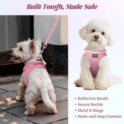 No Pull Dog Puppy Harness and Leash Set Reflective Mesh Vest X-Small - Image 5