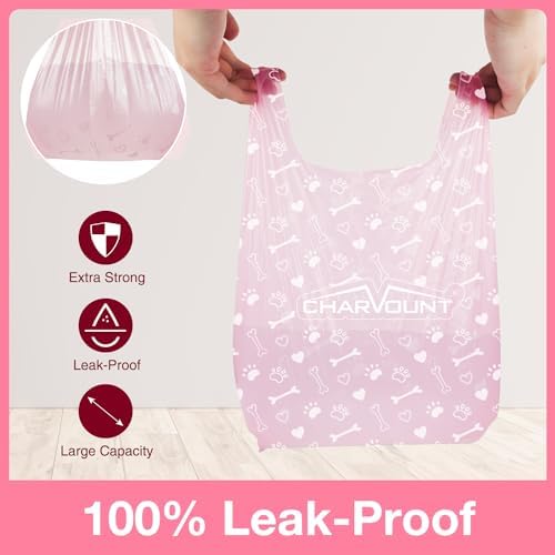 Charmount 120 Counts Unscented Dog Poop Bags Rolls with Handles - Image 6