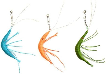 IUHKBH Shrimp Cat Toy Attachments, 3 PCS Simulation Insects Shrimp Refills Cat Toys Replacement for Indoor Cat Kitten Enrichment & Hunting by IUHKBH