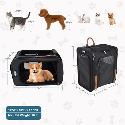 EliteField Deluxe Backpack Pet Carrier for Cats and Dogs (3-Year Warranty) - Image 4