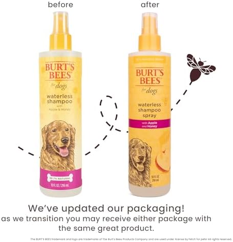 Burts Bees for Pets Waterless Shampoo Spray, with Apple & Honey, 10 Fl Oz - Image 2
