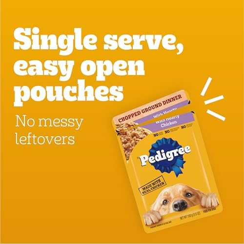Pedigree Chopped Dinner Wet Dog Food Pouch, Variety Pack, 3.5 oz, 18 Count - Image 5