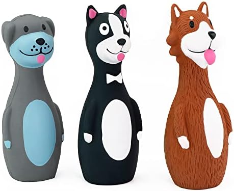 CHIWAVA 3PCS 5.7'' Squeaky Latex Short Standing Stick Toy for Small Dogs - Image 3