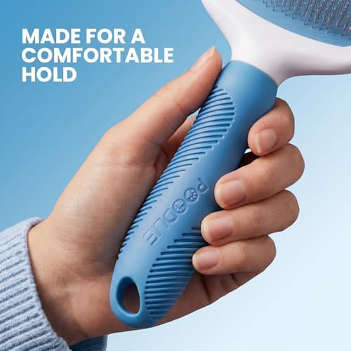 Poodle Pet Slicker Brush - For Dogs, Cats, and Rabbits - Removes Matted Fur, Knots, and Loose Hair - Suitable for Grooming Doodles and Goldendoodles with Short or Long Hair - Image 3