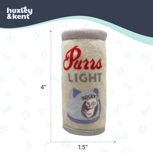 Huxley & Kent Plush Crinkle Catnip Cat Toy, Purrs Light - Image 5