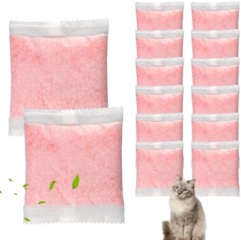 14 Pack Cat Litter Box Odor Eliminator Refills - Compatible with Whisker OdorTrap Pods, Fits Litter Robot 4 Filter Pockets & Litter Robot 3 Waste Drawers by ALSAILISUO