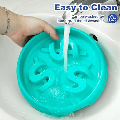 Slow Feeder Dog Bowls, Maze Dog Bowl Slow Feeder for Healthy Eating, Non-Slip Dog Food Bowl, Food-Grade Puppy Bowl, Slow Feeder Cat Bowl & Cat Food Bowl, Puzzle Dog Bowls for Small & Medium Pets - Image 5