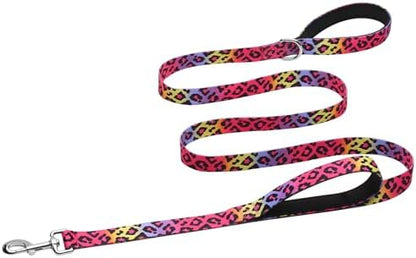 Hikiko 6FT Dog Leash Padded Double Handle with Designed Pattern by Hikiko