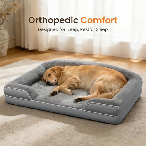 Orthopedic Dog Bed for Extra Large Dogs, 45"x30" XL Dog Couch Bed - Image 3