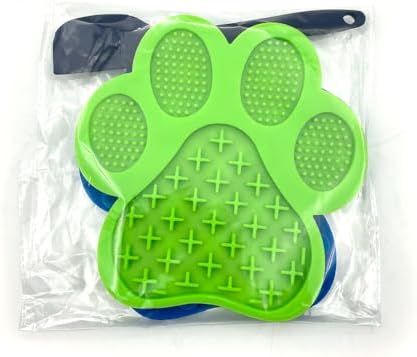 Dog and Cat Licking Pads, 2-Pack Slow Feeder Licking Pads with Suction Cup + Spatula, for Calming Anxiety and Reducing Boredom During Dog and Cat Bath Grooming etc - Image 6