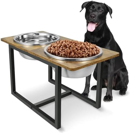 Spacnom Elevated Dog Bowls, Raised Dog Bowls Stand for Large Dogs by Spacnom