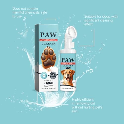 Dog Paw Cleaner Foam with Silicone Brush for Dogs & Cats - Image 6